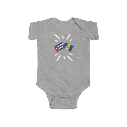 Infant Cuba and Barbados Bodysuit I Camiseta de bebé Cuba y Barbados I Cultura barbadense y Cubana
