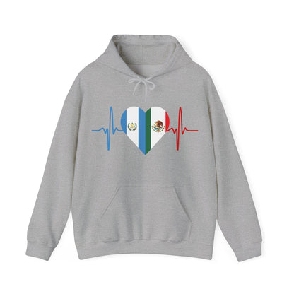 Guatemala and Mexico Unisex Hooded Sweatshirt I Sudadera Unisexo México and Guatemala