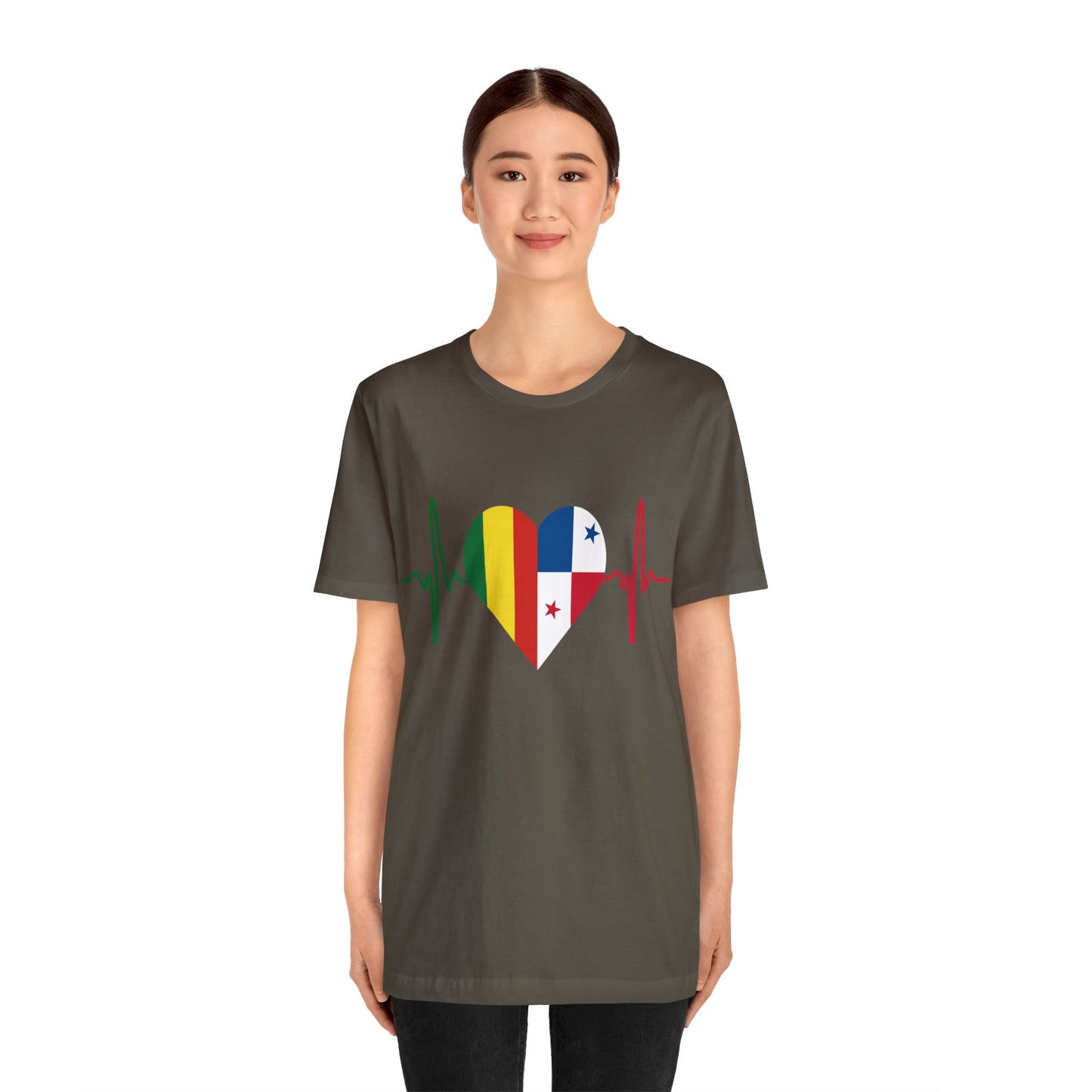 Bolivia & Panama Unisex Short Sleeve Tee, Camisa Unisexo manga corta Bolivia y Panamá