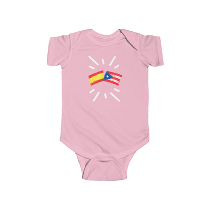 Infant España and Puerto Rico Bodysuit