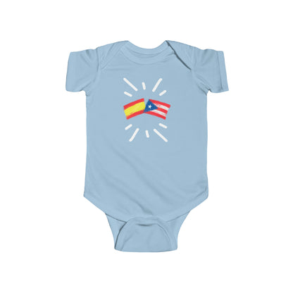 Infant España and Puerto Rico Bodysuit
