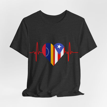 Venezuela and Puerto Rico Short Sleeve Tee