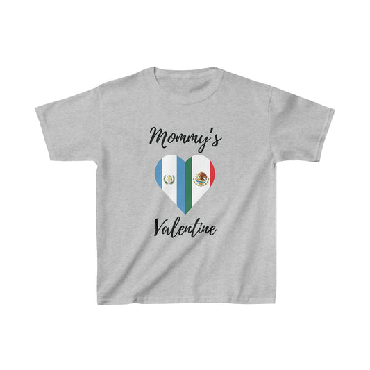 Kid's Mommy's Valentine Guatemala and Mexico I Camiseta para Niños Guatemala y México