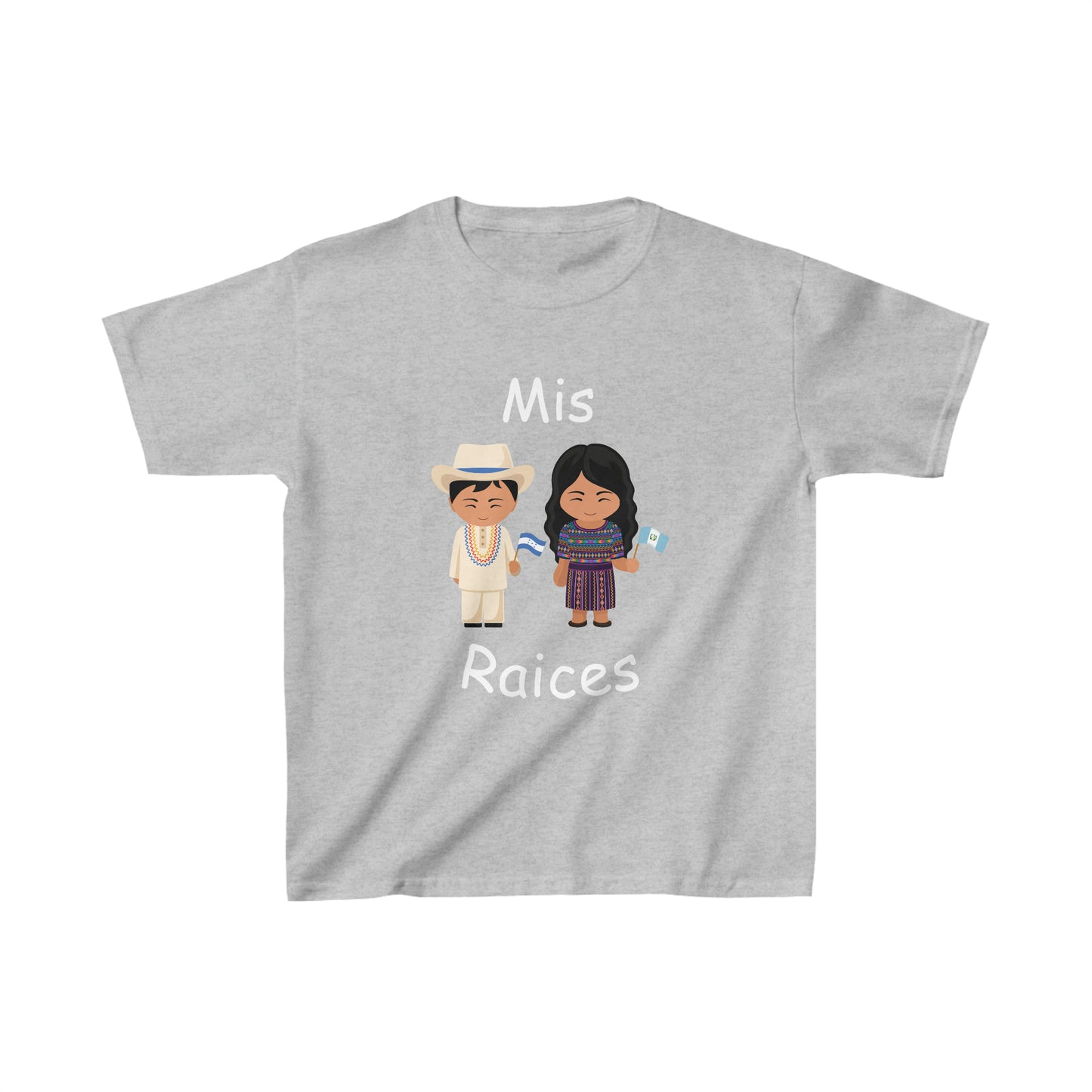 Honduras & Guatemala Mis Raices Kid's Tee I Camiseta para Niños Guatemala y Honduras I Cultura Guatemalteca y Hondureña