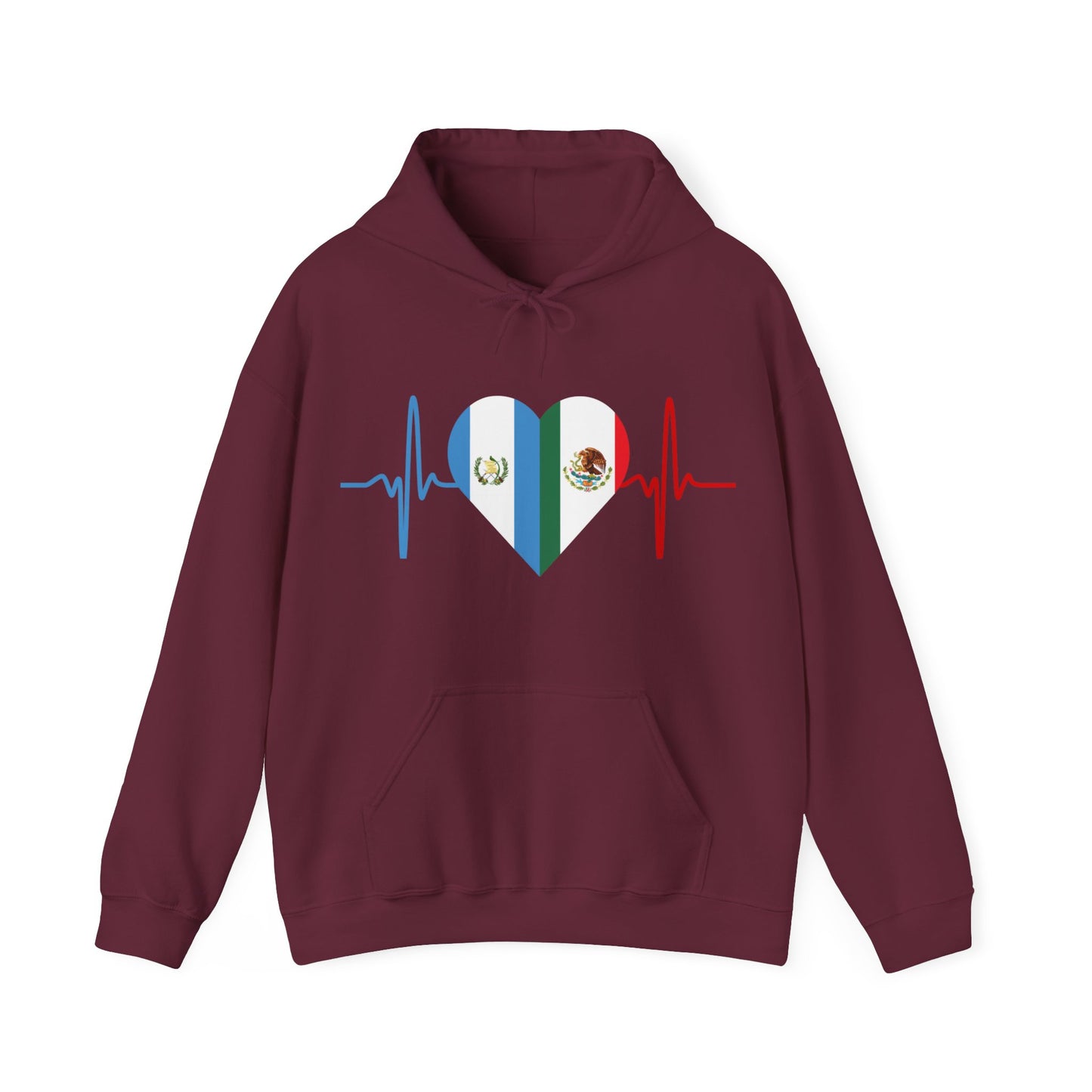 Guatemala & Mexican Unisex Hooded Sweatshirt I Sudadera Unisexo México y Guatemala