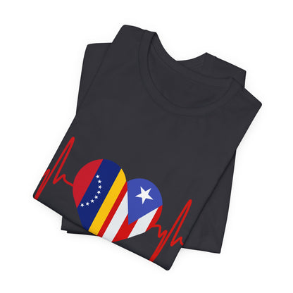 Venezuela and Puerto Rico Short Sleeve Tee