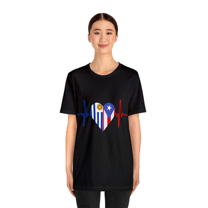 Uruguay and Puerto Rico Short Sleeve Tee
