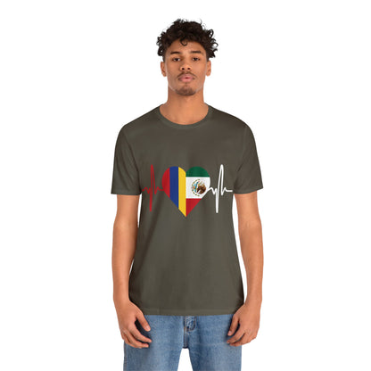 Colombia & México Unisex Short Sleeve Tee I Camisa Unisexo manga corta Colombia y México