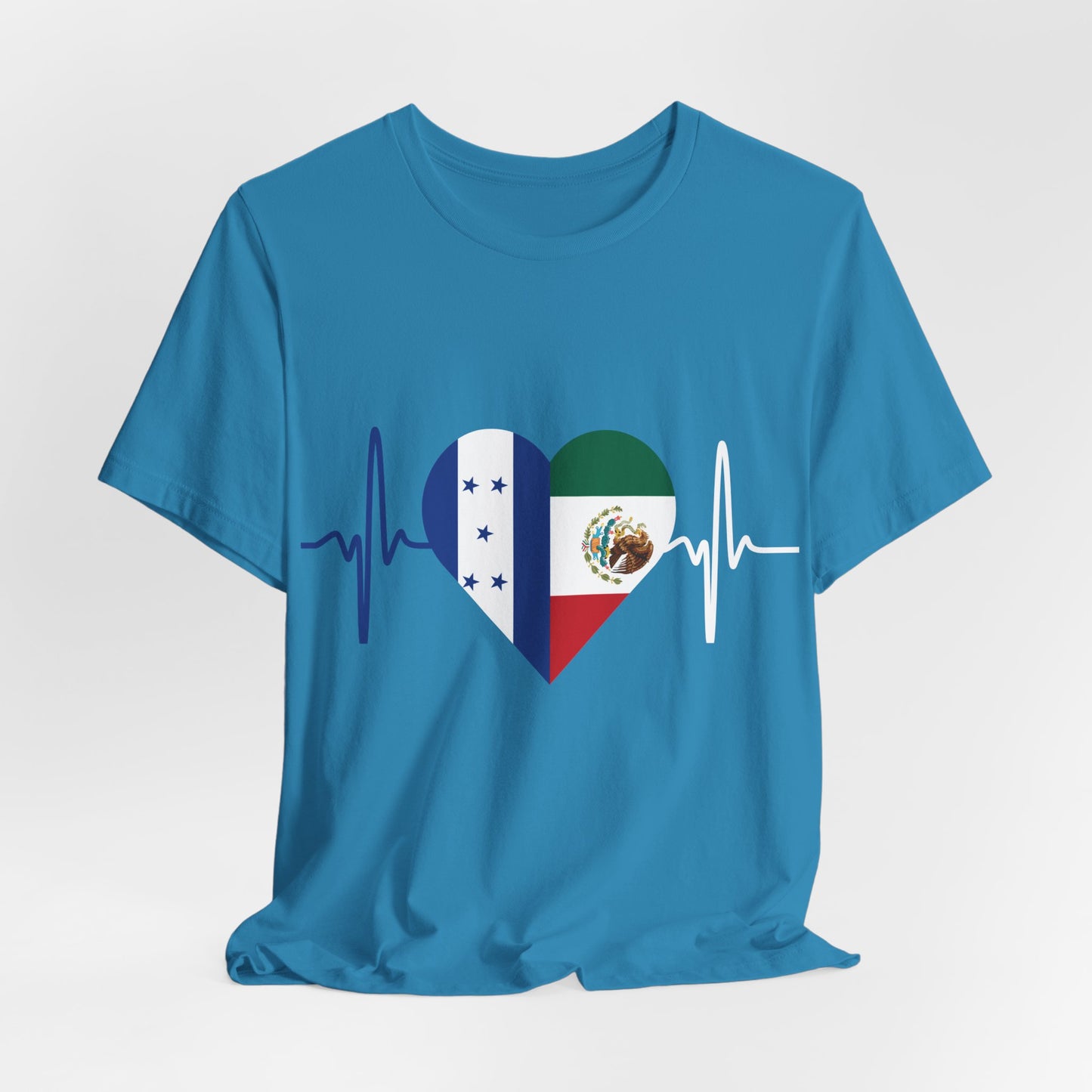 Honduras & Mexico Unisex Short Sleeve Tee, Camisa Unisexo manga corta México y Honduras I Cultura Mexicana y Hondureños