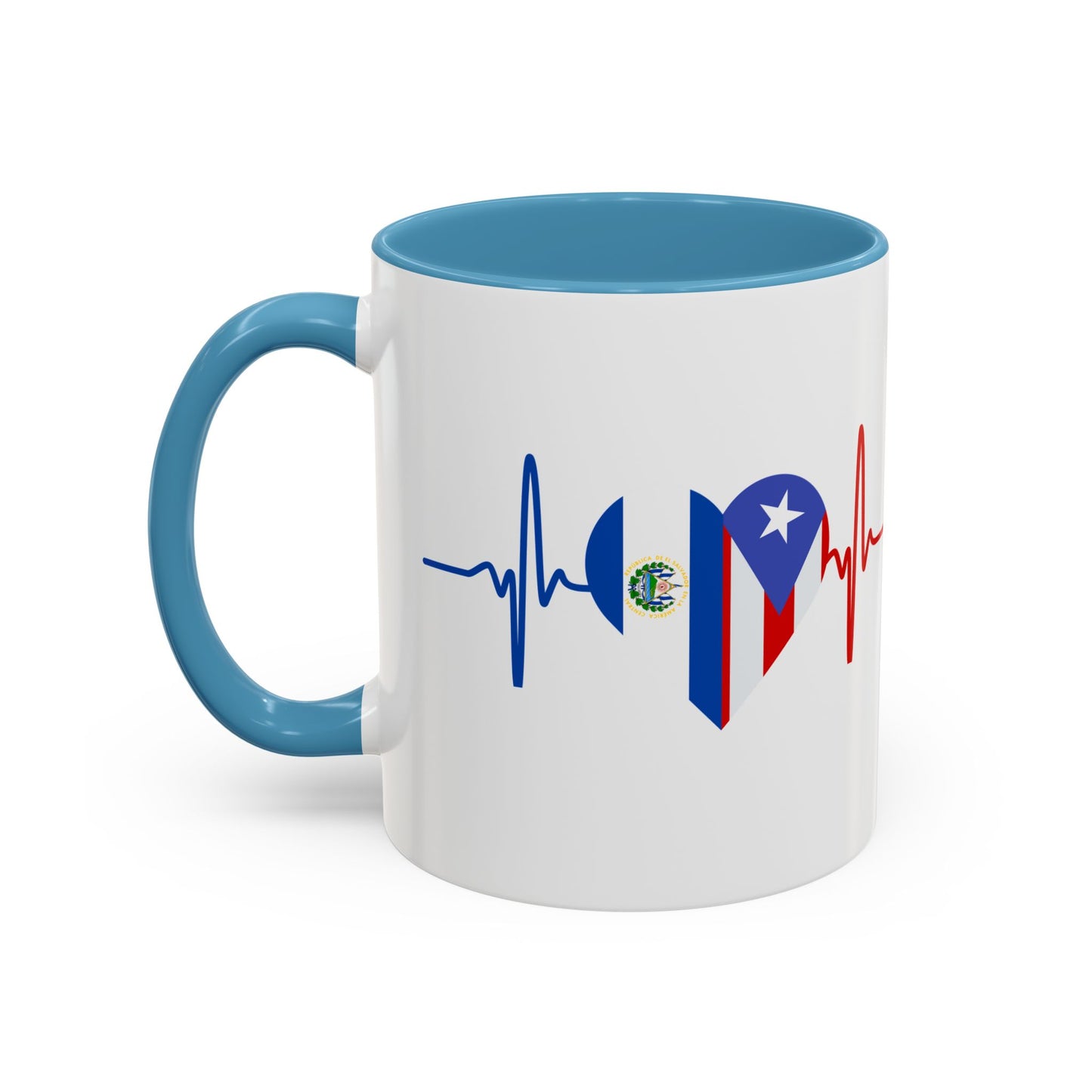 El Salvador and Puerto Rico Mug, 11oz