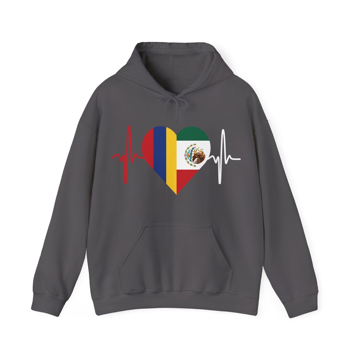 Colombia & Mexico Unisex Hooded Sweatshirt I Sudadera Unisexo Colombia y México