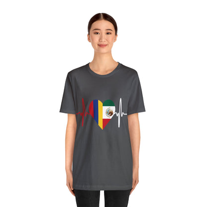 Colombia & México Unisex Short Sleeve Tee I Camisa Unisexo manga corta Colombia y México
