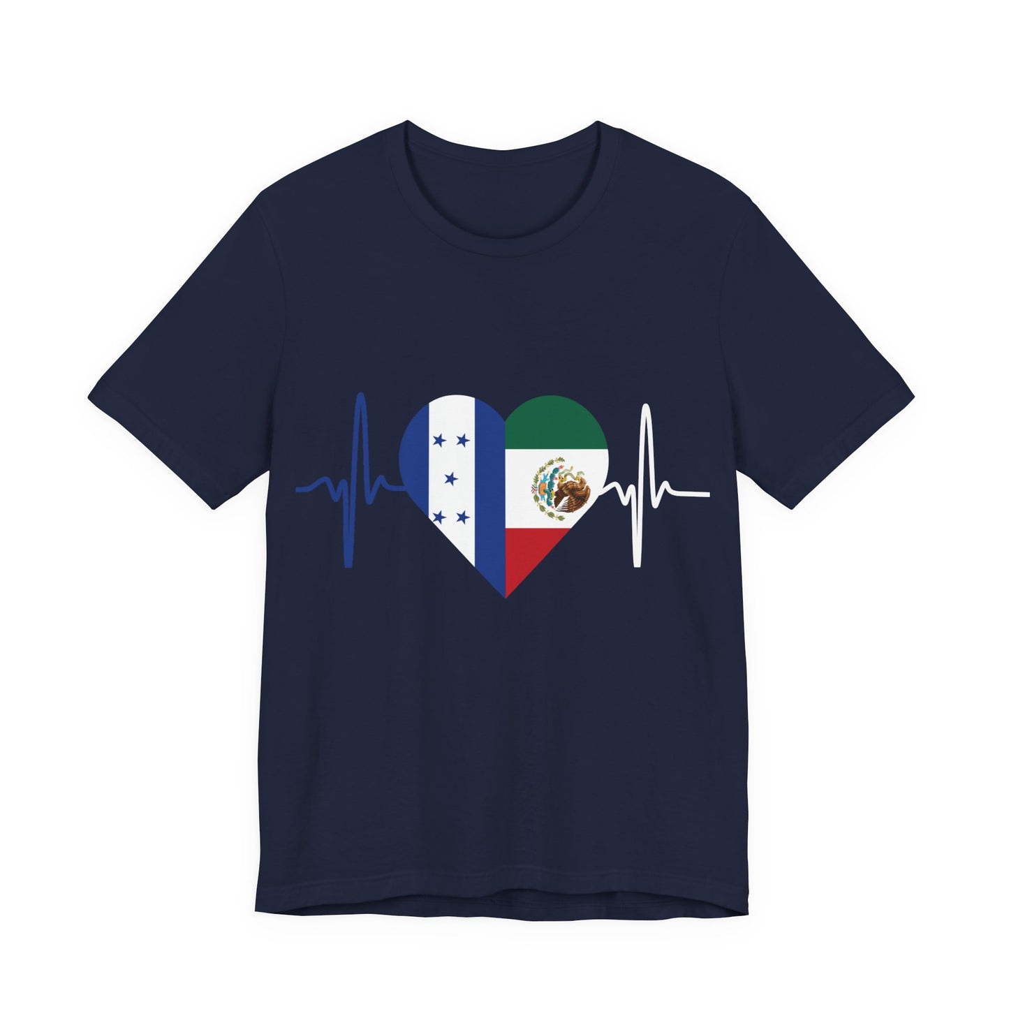 Honduras & Mexico Unisex Short Sleeve Tee, Camisa Unisexo manga corta México y Honduras I Cultura Mexicana y Hondureños