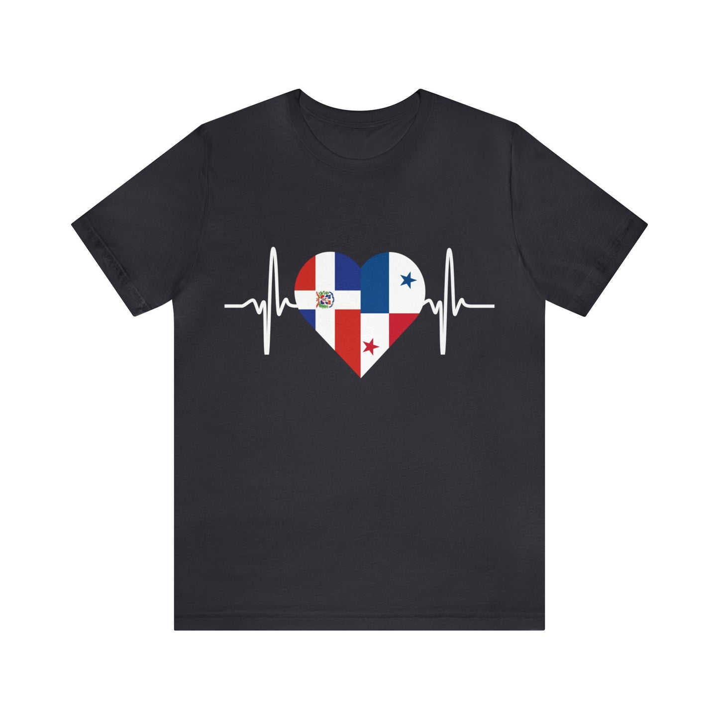 Dominican Republic & Panama Unisex Short Sleeve Tee, Camisa Unisexo manga corta República Dominicana y Panamá