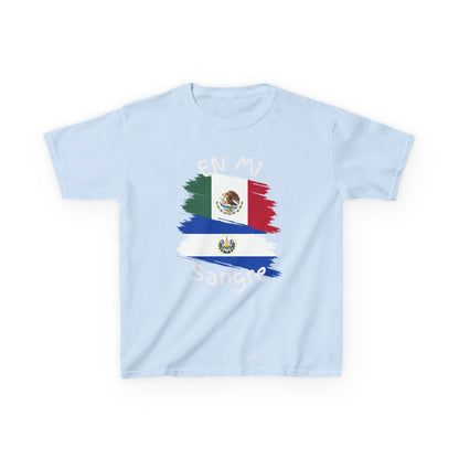 El Salvador & Mexico Kids Tee I Camiseta para Niños  El Salvador y Mexico  I Cultura Salvadoreña y Mexicana