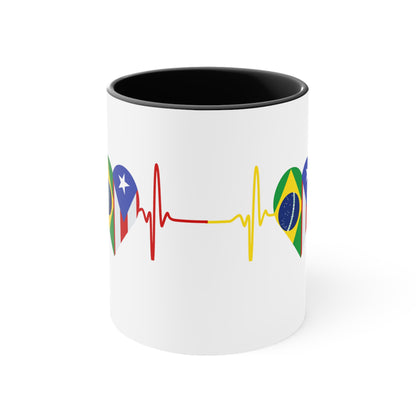 Brazil and Puerto Rico Mug, 11oz