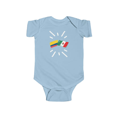 Infant Colombia and Mexico Bodysuit I Camiseta de bebé Colombia y México
