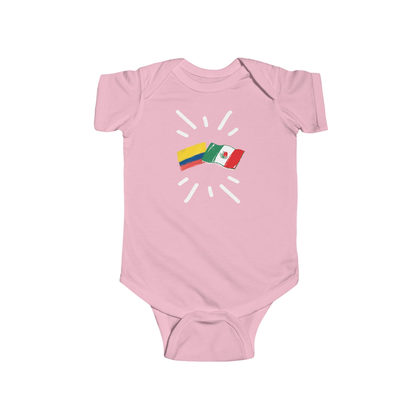 Infant Colombia and Mexico Bodysuit I Camiseta de bebé Colombia y México
