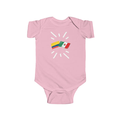 Infant Colombia and Mexico Bodysuit I Camiseta de bebé Colombia y México