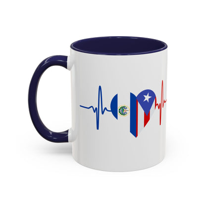 El Salvador and Puerto Rico Mug, 11oz