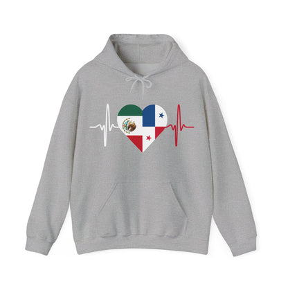 Mexico and Panama Unisex Hooded Sweatshirt I Sudadera Unisexo México and Panama