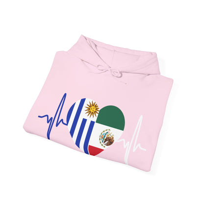Mexico and Uruguay Hooded Sweatshirt I Sudadera Unisexo México y Uruguay