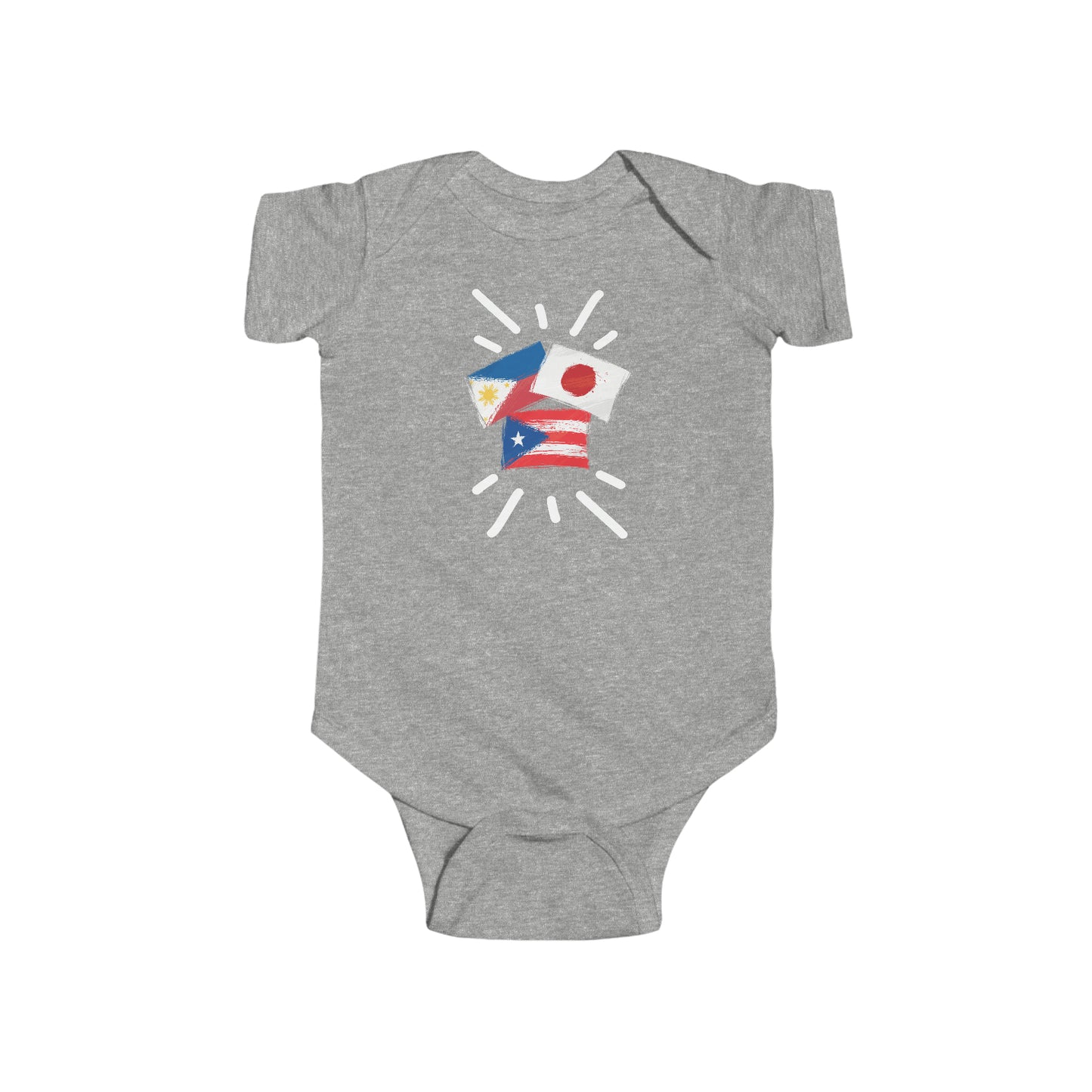 Infant Philippines, Japan & Puerto Rico Bodysuit