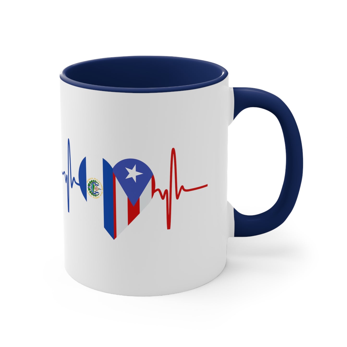 El Salvador and Puerto Rico Mug, 11oz