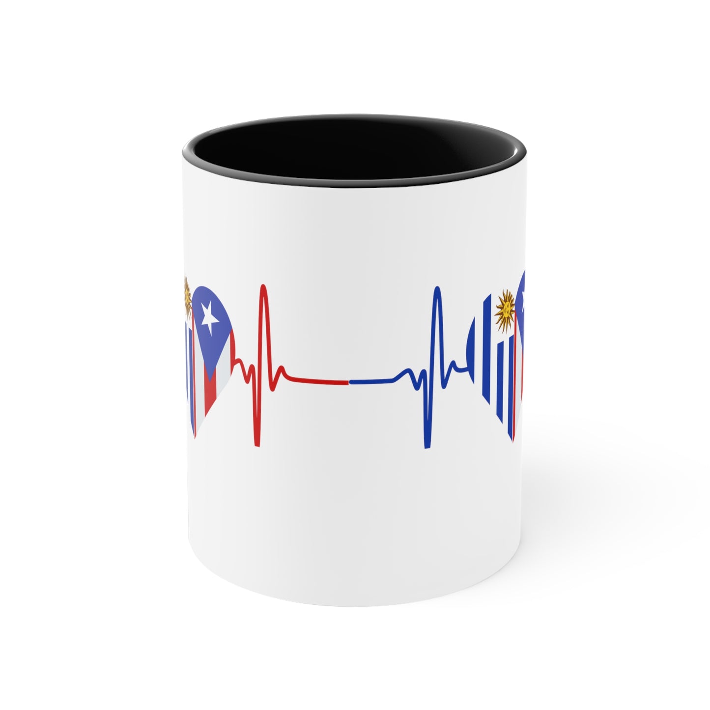 Uruguay and Puerto Rico Mug, 11oz