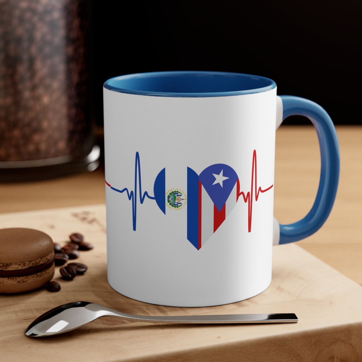 El Salvador and Puerto Rico Mug, 11oz