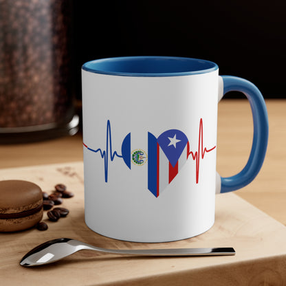 El Salvador and Puerto Rico Mug, 11oz