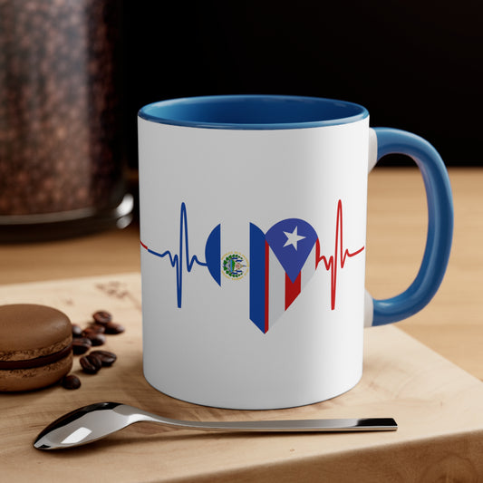 El Salvador and Puerto Rico Mug, 11oz