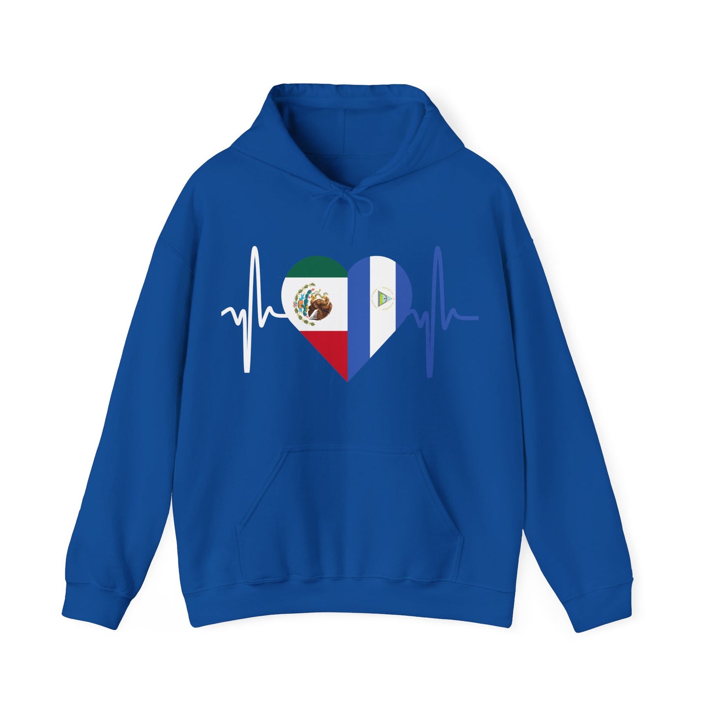 Mexico and Nicaragua Unisex Hooded Sweatshirt I Sudadera Unisexo México and Nicaragua