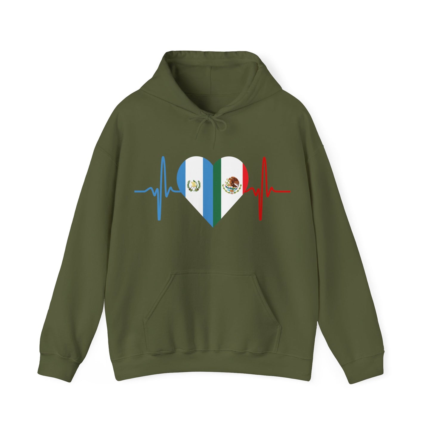 Guatemala & Mexican Unisex Hooded Sweatshirt I Sudadera Unisexo México y Guatemala
