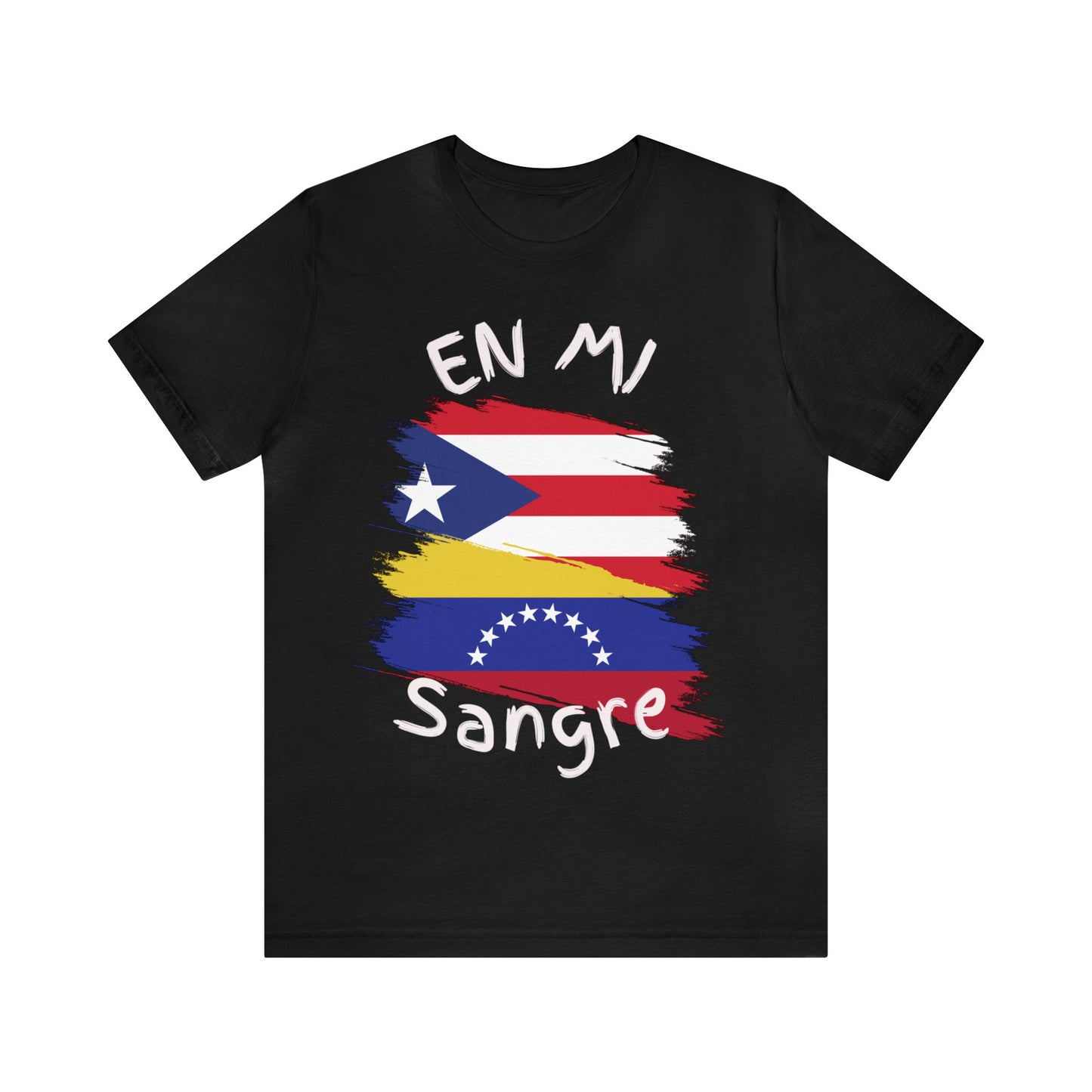 Puerto Rico & Venezuela Unisex Short Sleeve Tee I Camisa Unisexo manga corta Puerto Rico y Venezuela I Cultura Venezolana y Puertorriqueña
