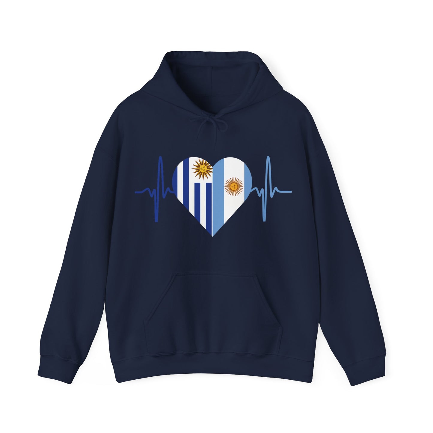 Uruguay & Argentina Unisex Hooded Sweatshirt I Sudadera Unisexo Uruguay y Argentina