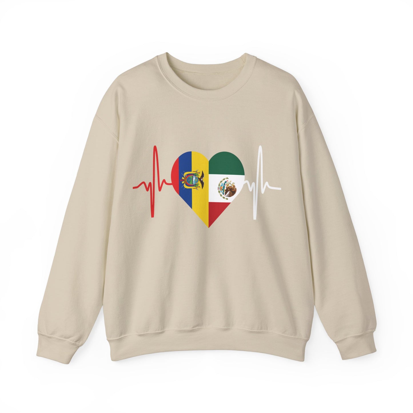 Ecuador & Mexican Unisex crewneck sweatshirt I Sudadera Unisexo México y Ecuador