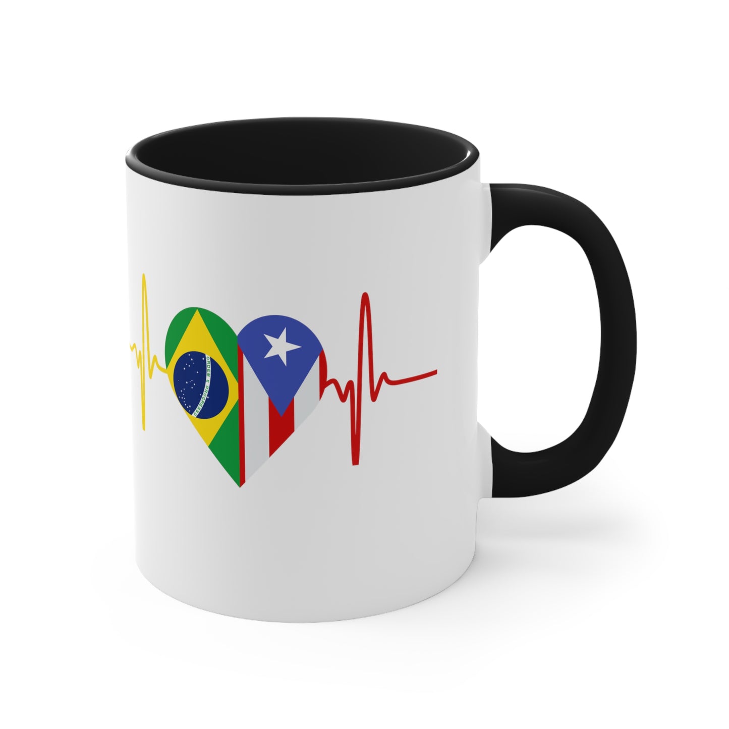 Brazil and Puerto Rico Mug, 11oz