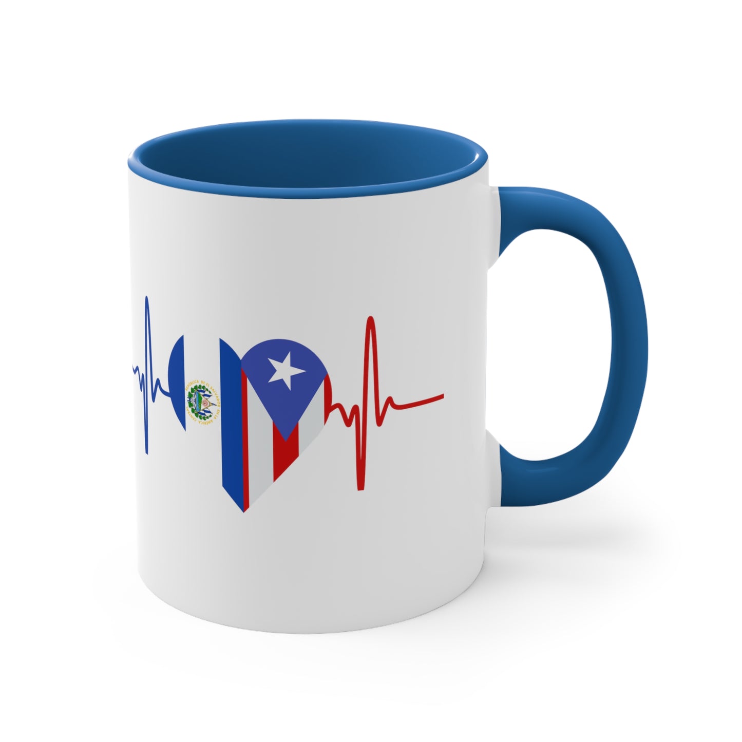 El Salvador and Puerto Rico Mug, 11oz