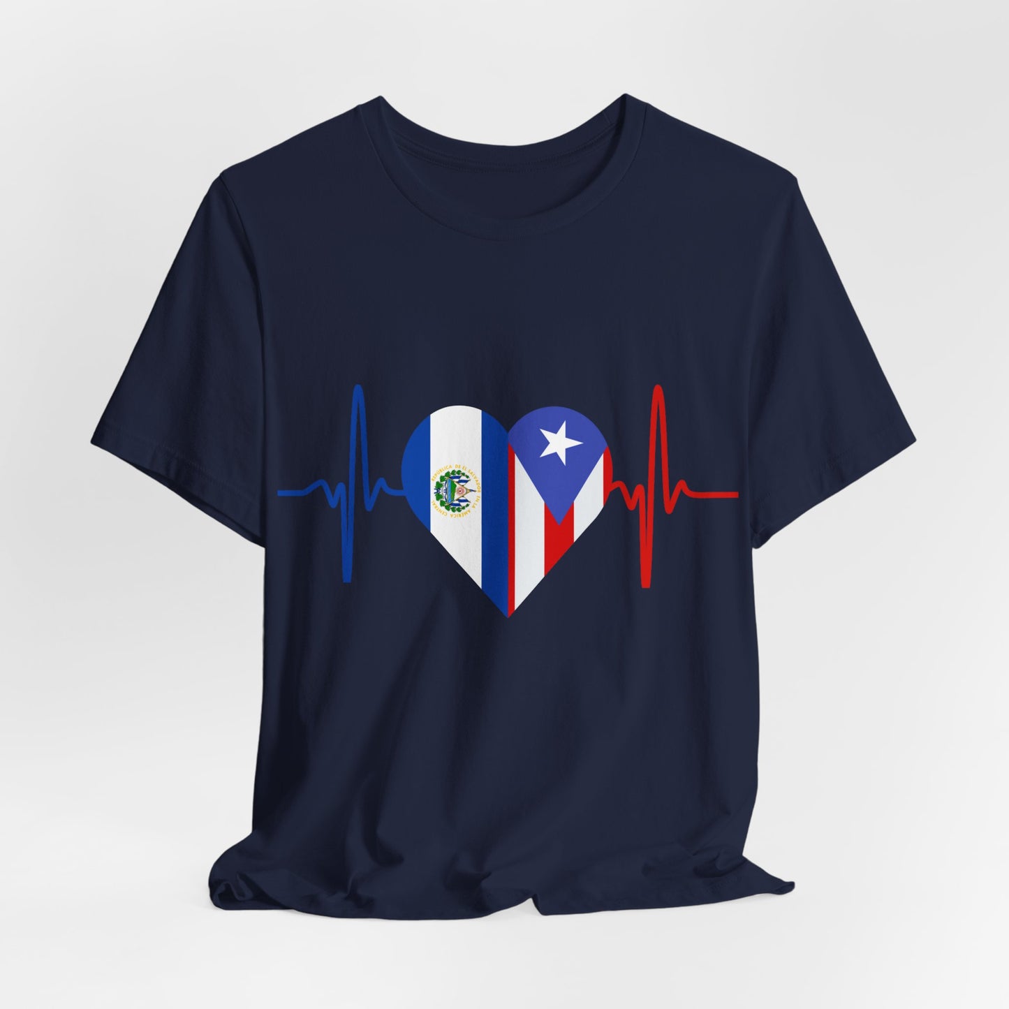 El Salvador and Puerto Rico Short Sleeve Tee