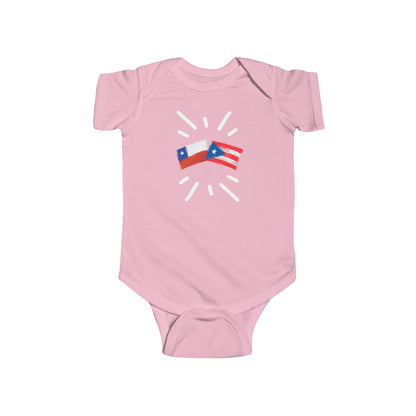 Infant Chile and Puerto Rico Bodysuit