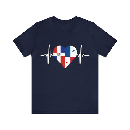 Dominican Republic & Panama Unisex Short Sleeve Tee, Camisa Unisexo manga corta República Dominicana y Panamá