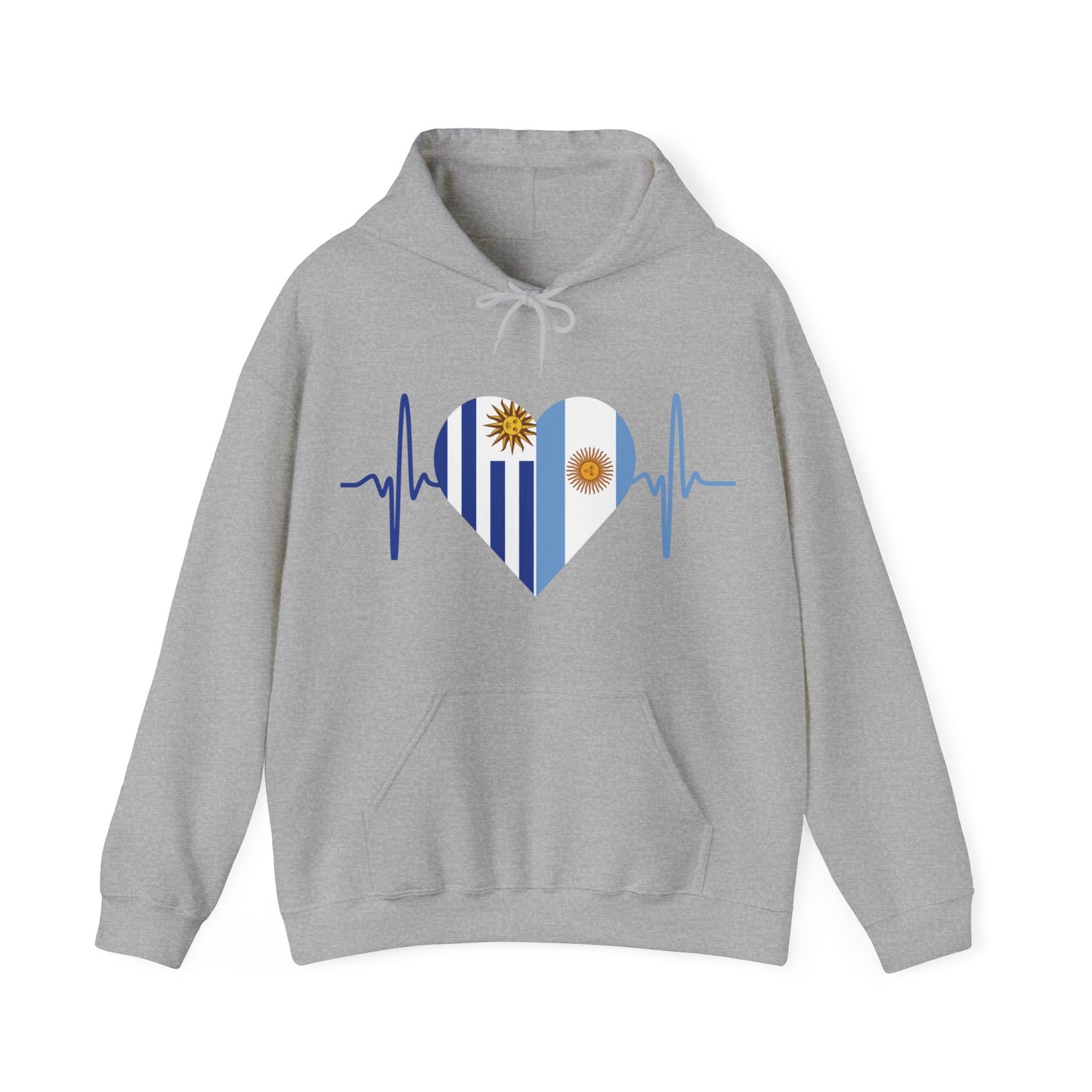 Uruguay & Argentina Unisex Hooded Sweatshirt I Sudadera Unisexo Uruguay y Argentina