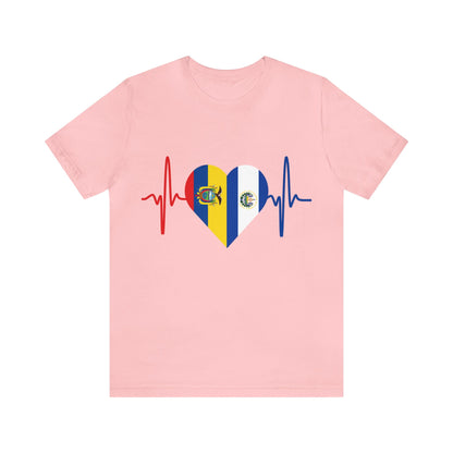 El Salvador & Ecuador Unisex Short Sleeve Tee I Camisa Unisexo manga corta El Salvador y Ecuador