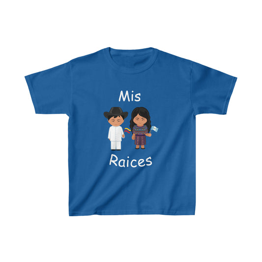 Venezuela & Guatemala Mis Raices Kid's Tee I Camiseta para Niños Guatemala y Venezuela I Cultura Guatemalteca y Venezolana