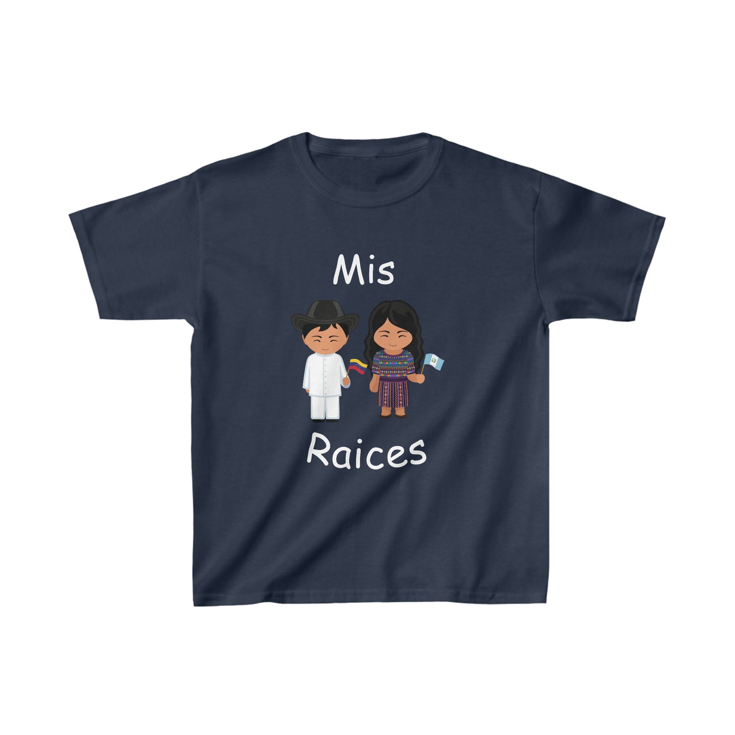 Venezuela & Guatemala Mis Raices Kid's Tee I Camiseta para Niños Guatemala y Venezuela I Cultura Guatemalteca y Venezolana