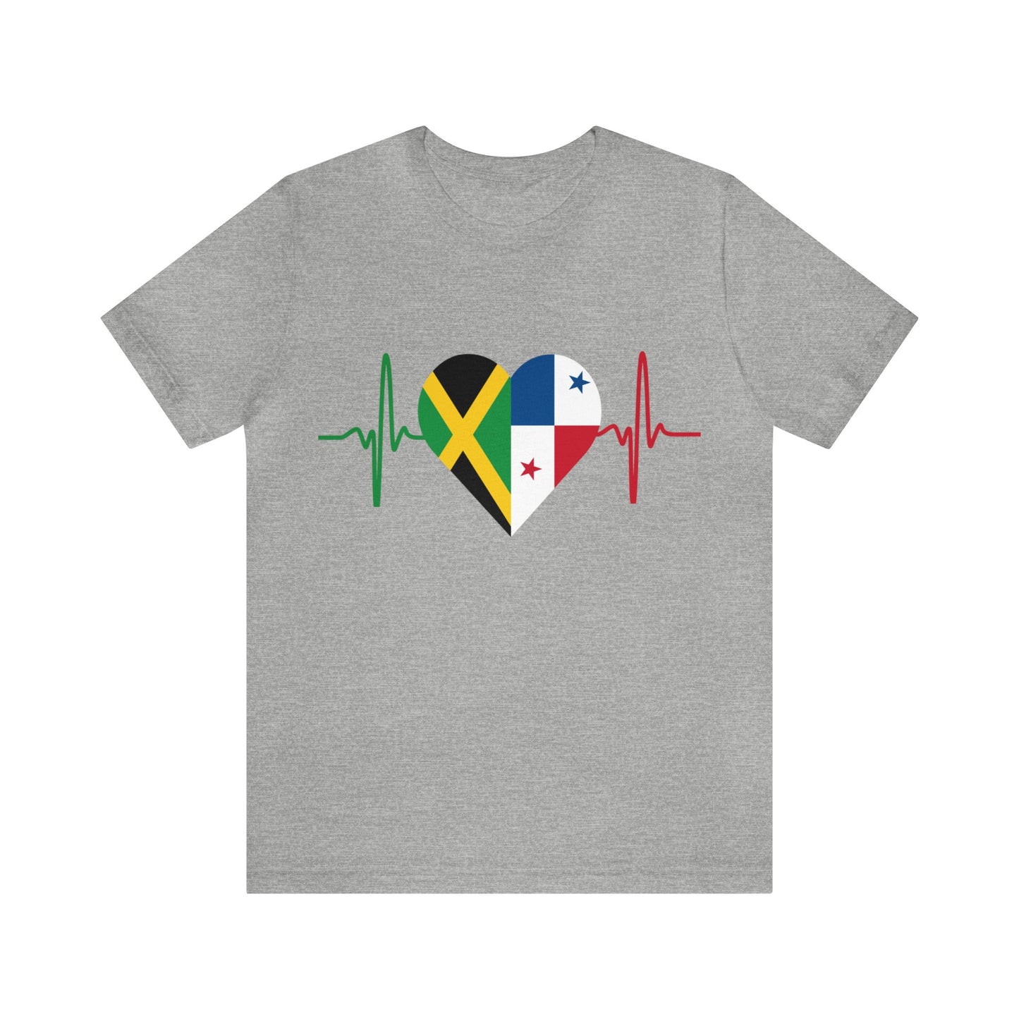 Jamaica & Panama Unisex Short Sleeve Tee, Camisa Unisexo manga corta Jamaica y Panamá