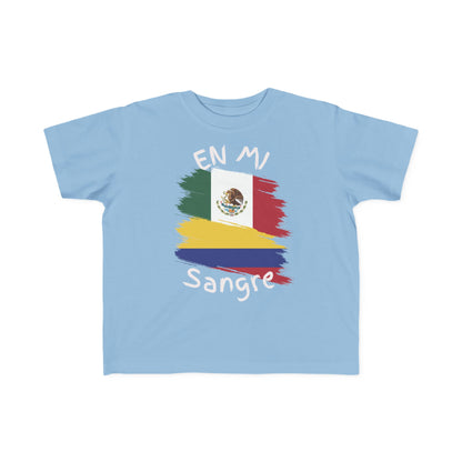 Mexico & Colombia Toddler's Tee I Camiseta manga corta para Toddler Mexico y Colombia