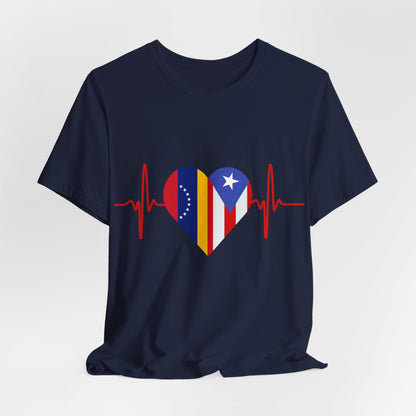 Venezuela and Puerto Rico Short Sleeve Tee