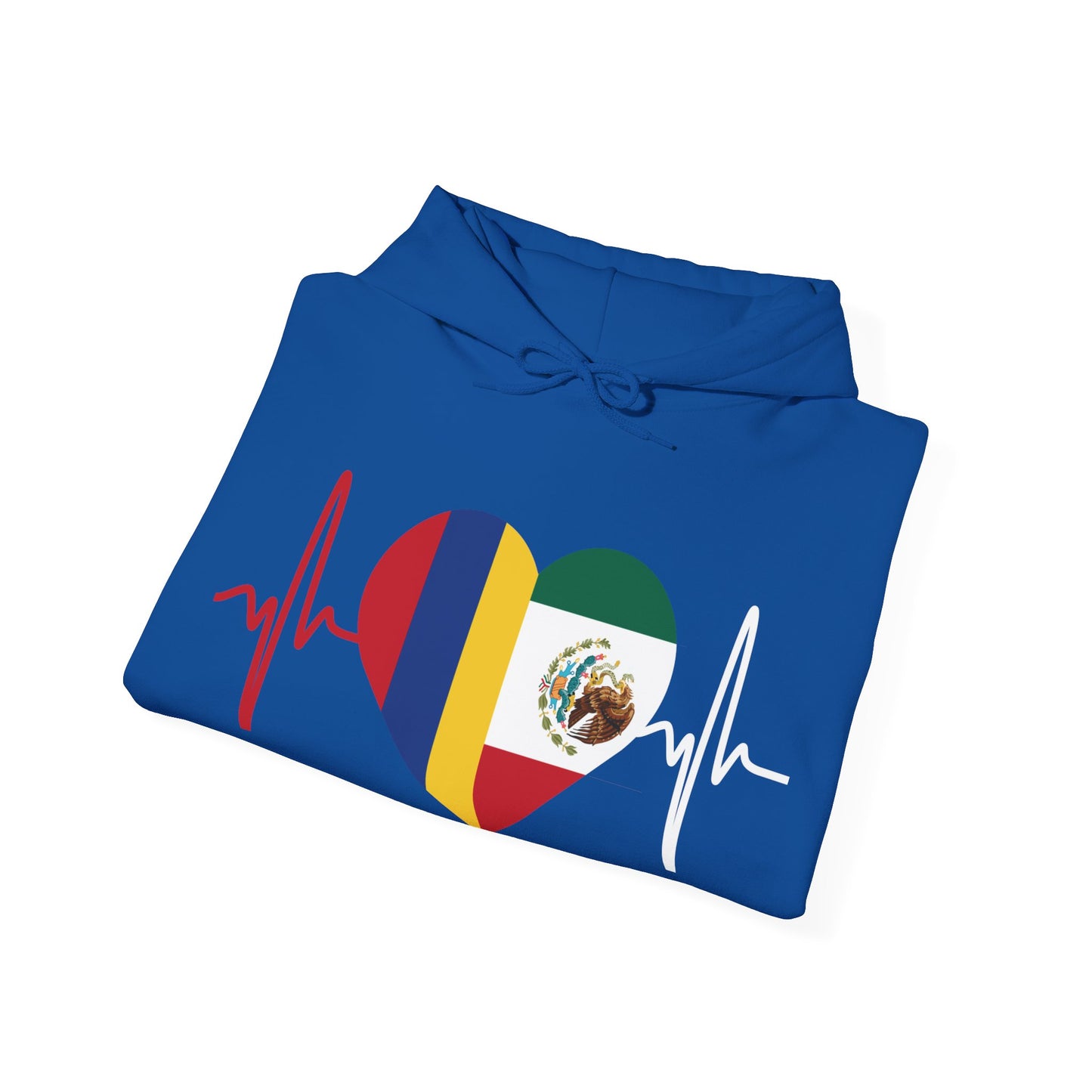 Colombia & Mexico Unisex Hooded Sweatshirt I Sudadera Unisexo Colombia y México
